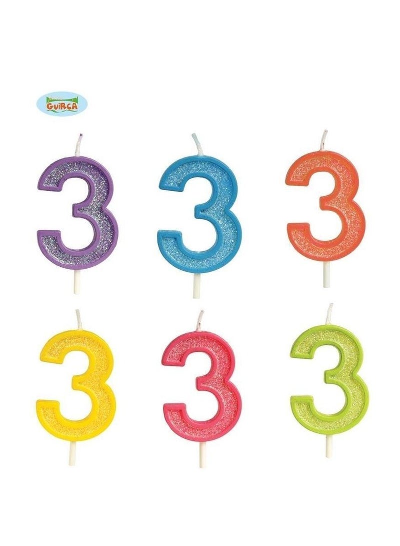 فيستاز جويركا شمعة لامعة رقم 3 ألوان متنوعة - Image 2