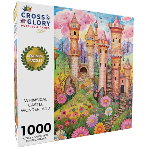 Cross & Glory Cross Glory Vibrant Castle Wonderland 1000 Piece Jigsaw Puzzle for Adults Ancient Castle Art 20 x 27 Inches - Image 5