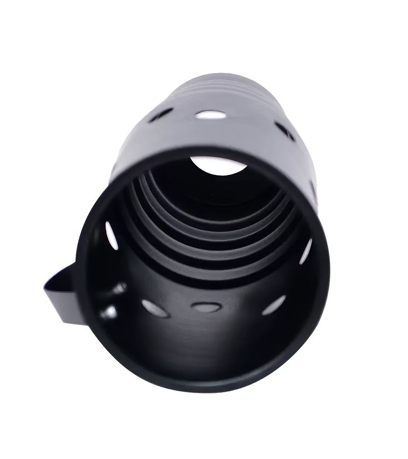 Black Extra Large Metal Handle Hookah Bowl Windproof Cover For Open Flame Protection - Image 5