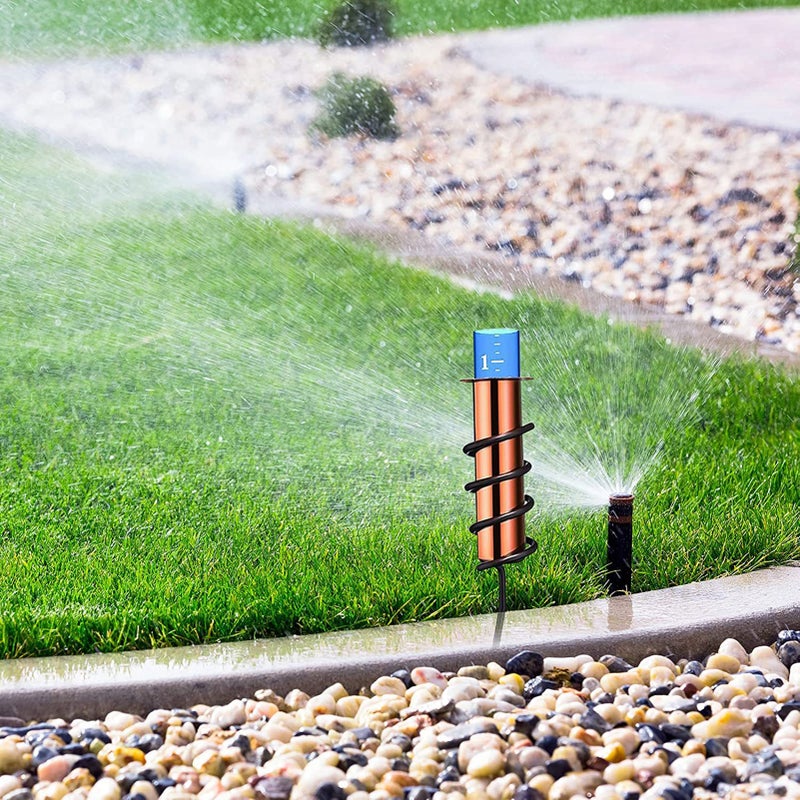 Removeable Garden Rain Gauge Lawn Upright Brass Tube Counting Cylinder Screw Anti-Shedding Rain Gauge - Image 3