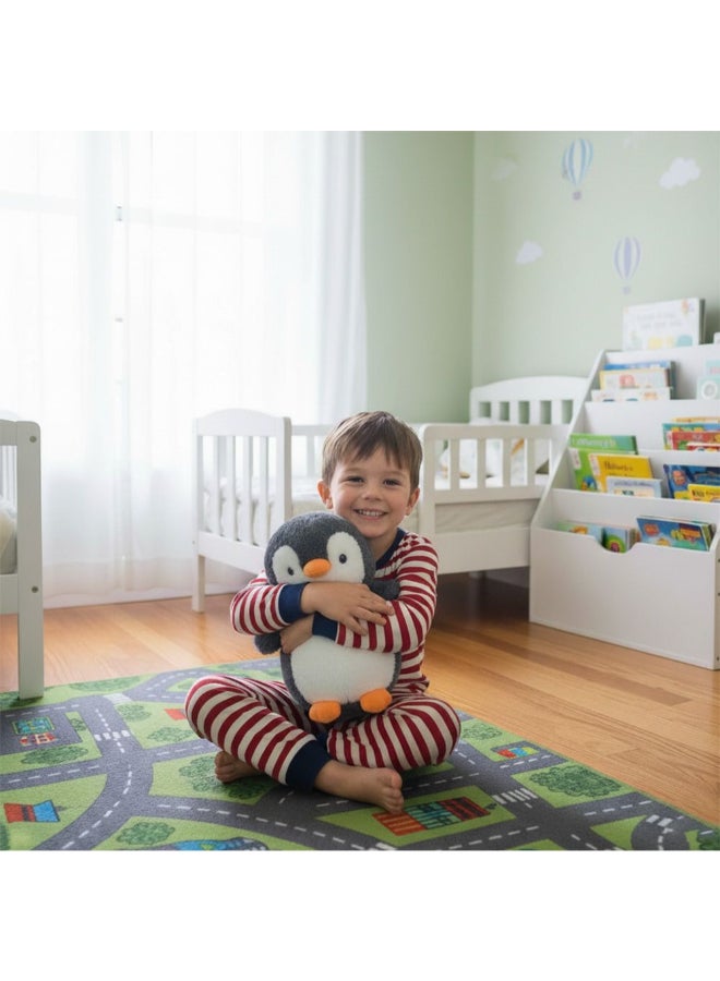 DANUBE HOME 22 cm Blue & White Plush Penguin Soft Toy – Charming Stuffed Animal Bird, Soft Cuddly Plush, Lovely Gift for Kids & Nursery Decor - Image 2