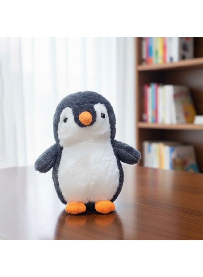 DANUBE HOME 22 cm Blue & White Plush Penguin Soft Toy – Charming Stuffed Animal Bird, Soft Cuddly Plush, Lovely Gift for Kids & Nursery Decor - Image 1
