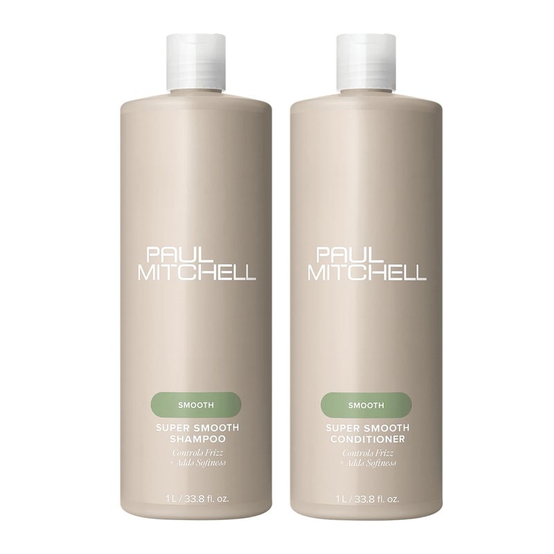 Paul Mitchell Smooth + Soften Super Skinny Liter Duo Set - Image 1