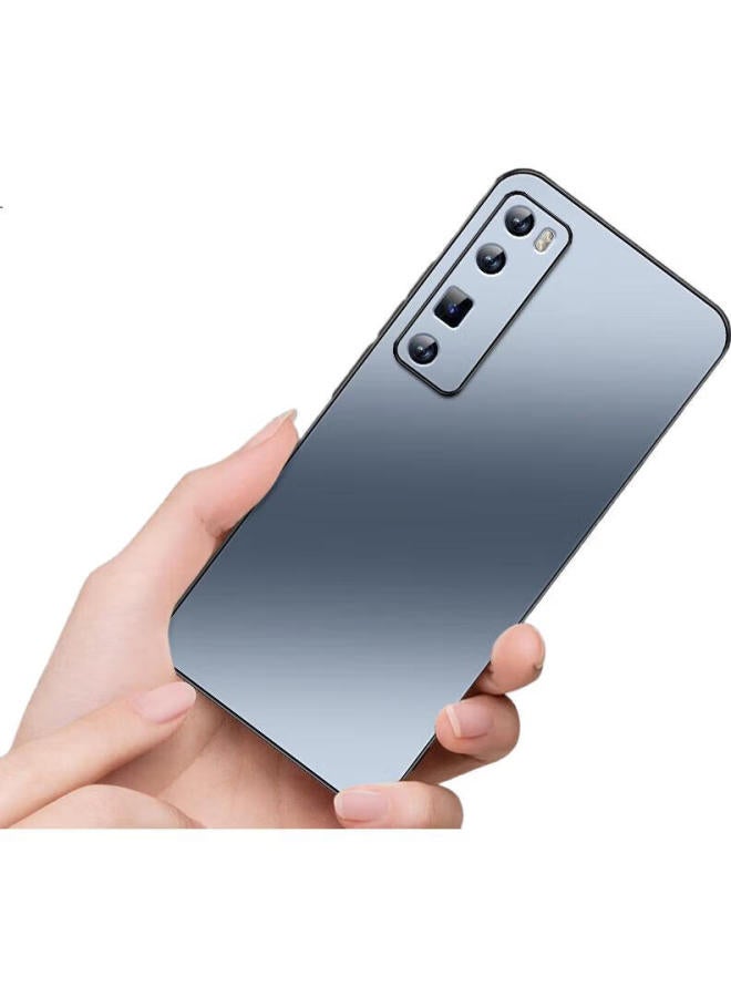 Shangsu Shang Su Ag Frosted Lens Full Coverage Phone Case For Huawei Nova 7 Pro, Simple Business Style Anti-Drop Protective Cover For Nova 7 Pro, Lightweight Luxury Design For Men And Women, Graphite Black - Image 1