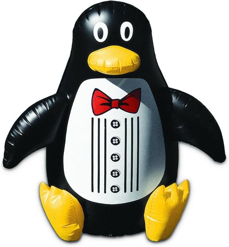 Poolmaster 81435 33-Inch Inflatable Sitting Penguin for Pool and Party Decor - Image 1