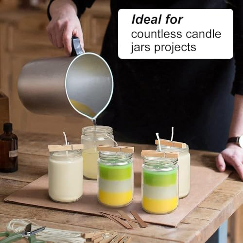 ARUZEN Glass Small Containers Masala And Spices Storage Jars For Kitchen, Refrigerator | Round Shape Glass Bottle For Kitchen Storage | Airtight Dry Fruits Container- 200 Ml Set Of (24) - Image 3