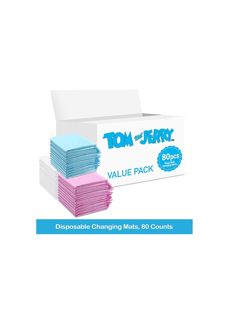 Tom And Jerry Disposable Changing Mats, 80 Counts - Image 2