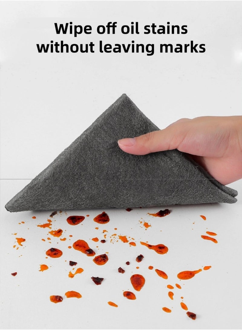4 قطع من أقمشة التنظيف، أقمشة سحرية، لا تترك بقع ماء، يمكن استخدامها لتنظيف الأكواب والزجاج والسيارات، إلخ، بحجم 30*40 سم - Image 5