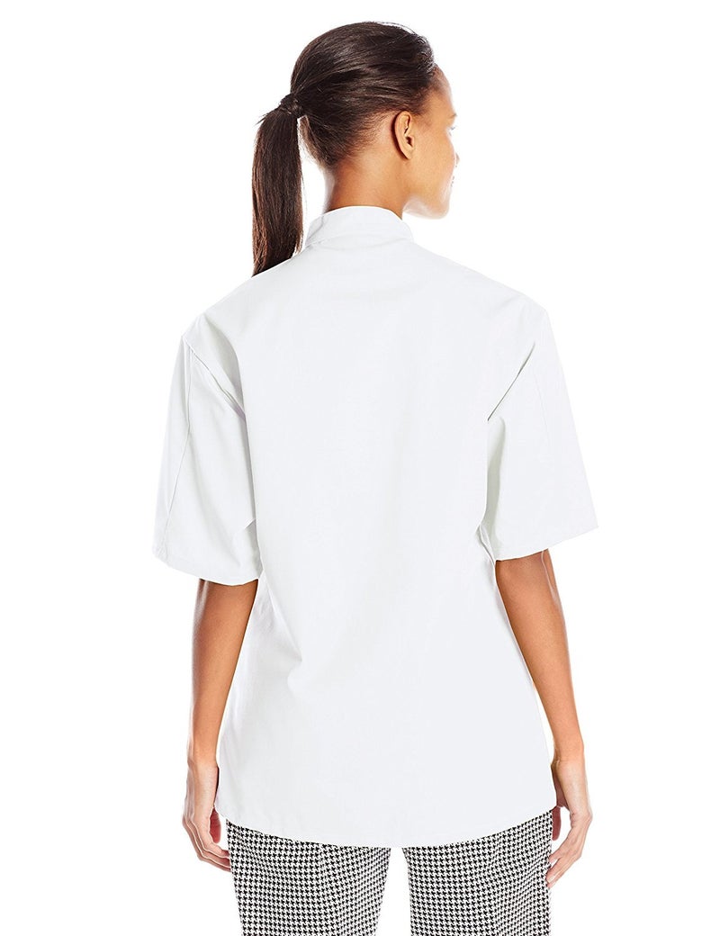 Uncommon Threads معطف طهاة نسائي من Uncommon Threads شورت سليفز، أبيض، متوسط أمريكي - Image 2