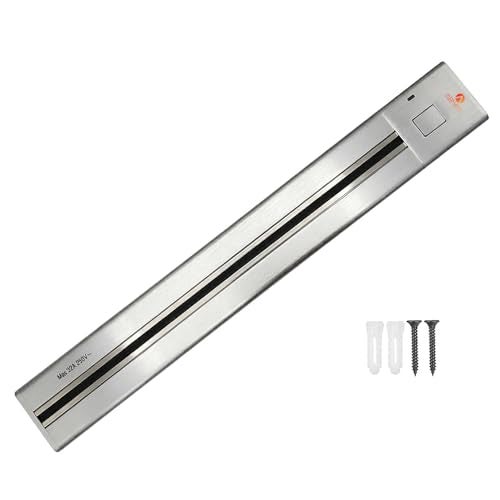Adivaa Adjustable Plug-in Power Track | Electrical Movable Sliding Socket Track | Surface Mounted Extension for Home, Office, Multiple Tabletop 1 Year Warranty (Silver, 40cm, Sockets are not included) - Image 1