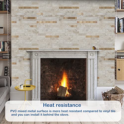 Midcard 20 Sheets Peel and Stick Backsplash PVC Wall Tile,for Kitchen Backsplash - Image 5