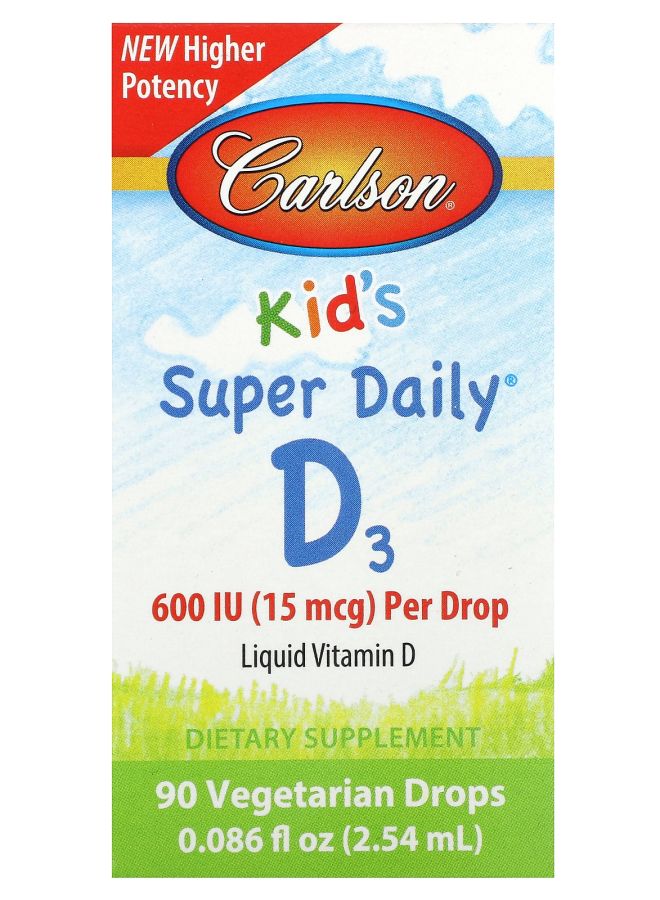 Kid's Super Daily® D3 15 mcg (600 IU) 0.086 fl oz (2.54 ml)