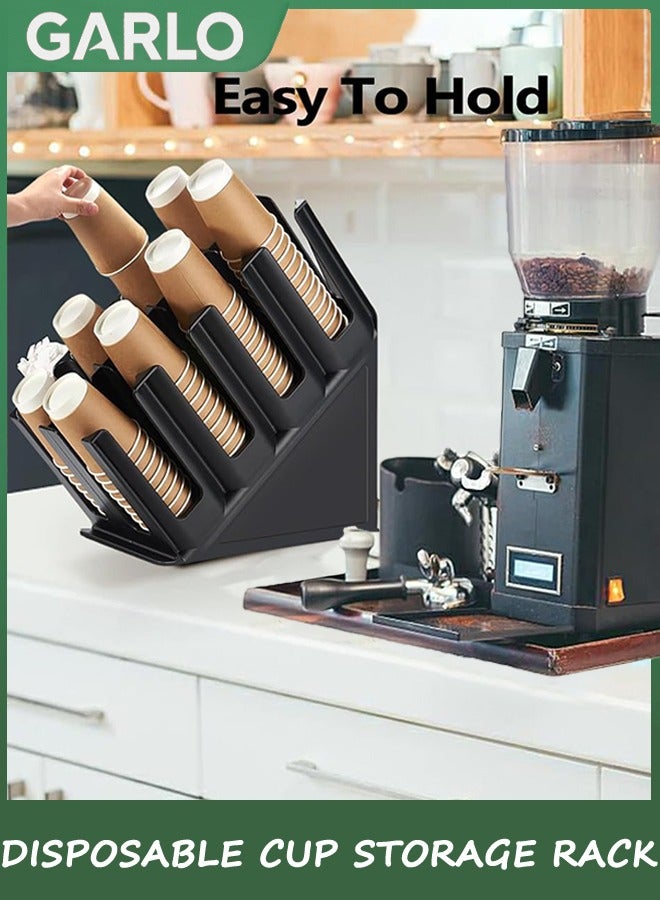 جارلو يمكن التخلص منها ورقة كأس موزع ، موزع غطاء 8 مقصورات الكمبيوتر فنجان القهوة وغطاء تخزين الانتهاء من الجهاز ، تنطبق على كونترتوب بار ، كأس المشروبات ، مطبخ ، غرفة الطعام - Image 4