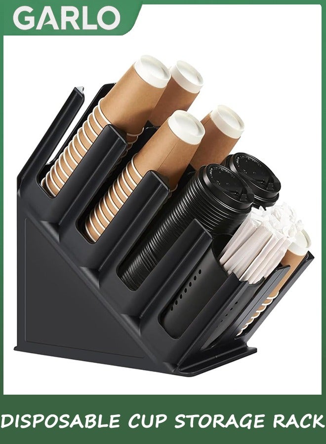 جارلو يمكن التخلص منها ورقة كأس موزع ، موزع غطاء 8 مقصورات الكمبيوتر فنجان القهوة وغطاء تخزين الانتهاء من الجهاز ، تنطبق على كونترتوب بار ، كأس المشروبات ، مطبخ ، غرفة الطعام - Image 1