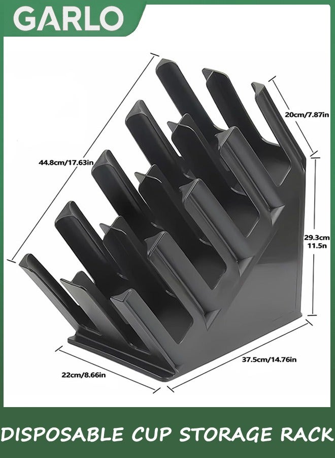 جارلو يمكن التخلص منها ورقة كأس موزع ، موزع غطاء 8 مقصورات الكمبيوتر فنجان القهوة وغطاء تخزين الانتهاء من الجهاز ، تنطبق على كونترتوب بار ، كأس المشروبات ، مطبخ ، غرفة الطعام - Image 2