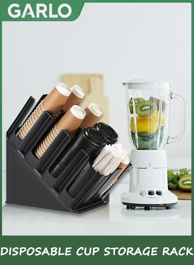 جارلو يمكن التخلص منها ورقة كأس موزع ، موزع غطاء 8 مقصورات الكمبيوتر فنجان القهوة وغطاء تخزين الانتهاء من الجهاز ، تنطبق على كونترتوب بار ، كأس المشروبات ، مطبخ ، غرفة الطعام - Image 3