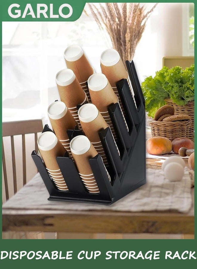 جارلو يمكن التخلص منها ورقة كأس موزع ، موزع غطاء 8 مقصورات الكمبيوتر فنجان القهوة وغطاء تخزين الانتهاء من الجهاز ، تنطبق على كونترتوب بار ، كأس المشروبات ، مطبخ ، غرفة الطعام - Image 5