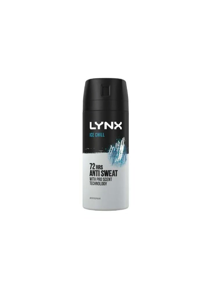 Lynx Ice Chill Anti-perspirant Deodorant Spray for Men 150ml - Image 1