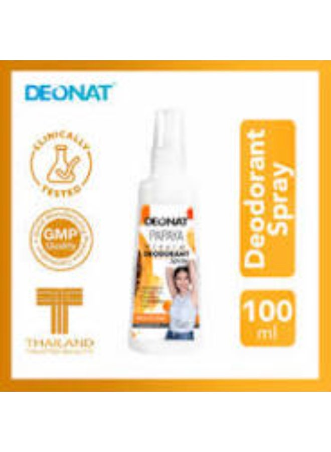Deonat Papaya Mineral Deodorant Spray 100ml - Image 2