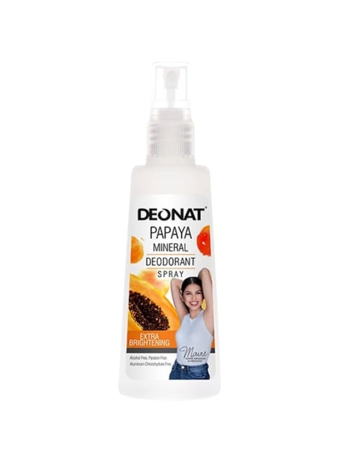 Deonat Papaya Mineral Deodorant Spray 100ml - Image 1
