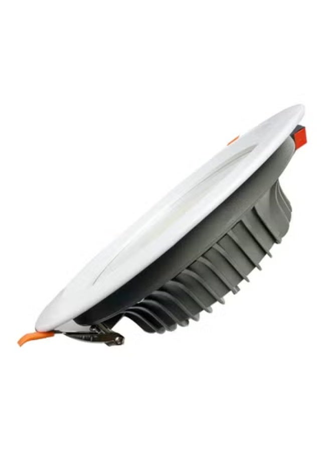 LED Downlight 50W Recessed Ceiling Light, 3000K Warm White, White Aluminum Housing, 220×60mm, Energy Efficient - Image 3