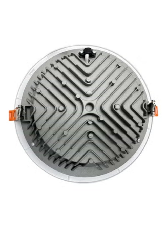 LED Downlight 50W Recessed Ceiling Light, 3000K Warm White, White Aluminum Housing, 220×60mm, Energy Efficient - Image 4