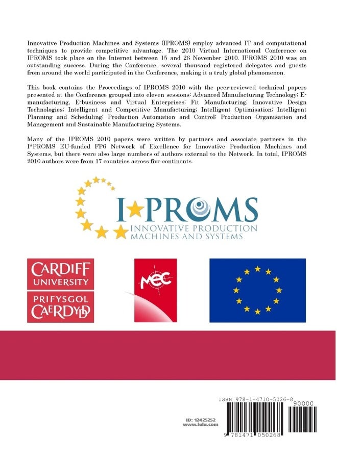 Innovative Production Machines and Systems - 6th I*PROMS Virtual Conference  - Image 2