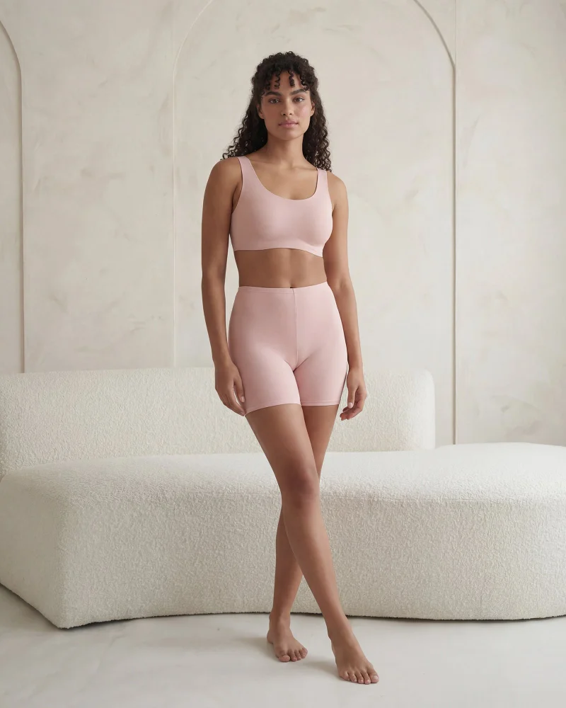 Redtag Women Pink Shapewear Shorts