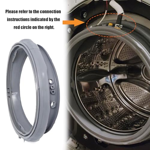 Wadoy MDS47123608 WM8100HVA Washer Door Boot Gasket Seal Parts Compatible with LG Kenmore Washing Machine WM8000HVA/HWA, WM4070HVA/HWA,WM4270HWA, Replace AP5668418, 2673936, PS6448330 - Image 4