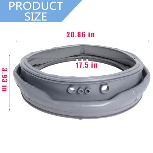 Wadoy MDS47123608 WM8100HVA Washer Door Boot Gasket Seal Parts Compatible with LG Kenmore Washing Machine WM8000HVA/HWA, WM4070HVA/HWA,WM4270HWA, Replace AP5668418, 2673936, PS6448330 - Image 3