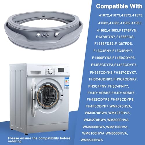 Wadoy MDS47123608 WM8100HVA Washer Door Boot Gasket Seal Parts Compatible with LG Kenmore Washing Machine WM8000HVA/HWA, WM4070HVA/HWA,WM4270HWA, Replace AP5668418, 2673936, PS6448330 - Image 5