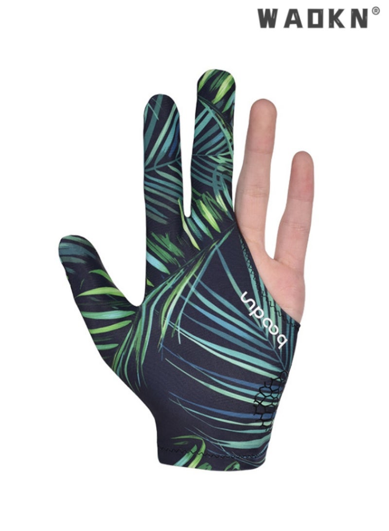 دبليو أيه أو كي أن 3 أصابع قفازات السنوكر ، مرنة قفازات البلياردو ، ودائم مزدوجة مخيط ، غير زلق تنفس قفازات البلياردو ، ودائم قفازات السنوكر رياضي للرجال والنساء حجم البوب - Image 3