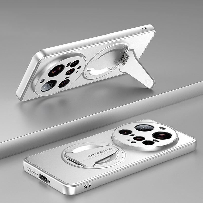 إيروريكس جراب هاتف Xiaomi 15 Ultra Spaceship MagSafe القابل للطي (فضي أبيض) - Image 1