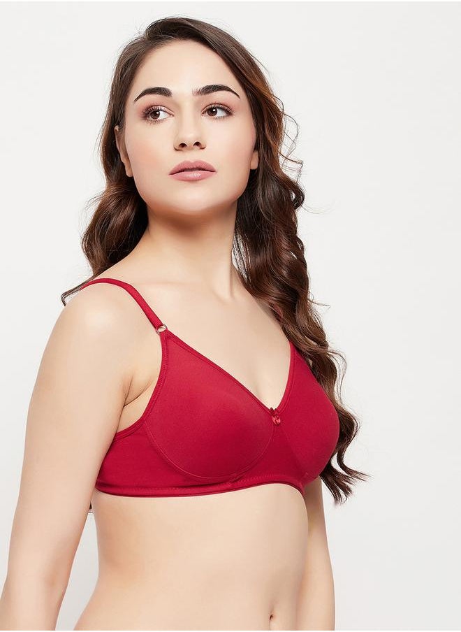 Clovia Clovia Women Pack of 3 Non-Padded Non-Wired Full Coverage Plain Bra  - Image 4