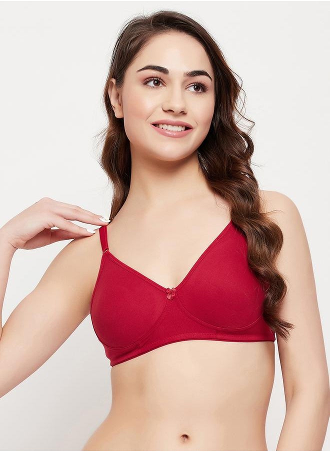 Clovia Clovia Women Pack of 3 Non-Padded Non-Wired Full Coverage Plain Bra  - Image 2