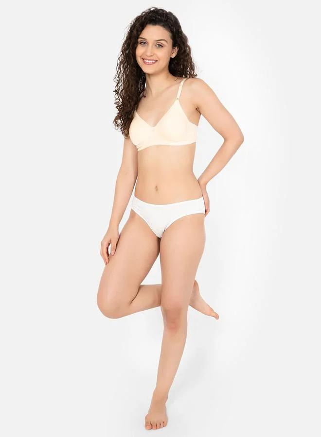 Clovia Clovia Women Pack of 3 Non-Padded Non-Wired Full Coverage Plain Bra