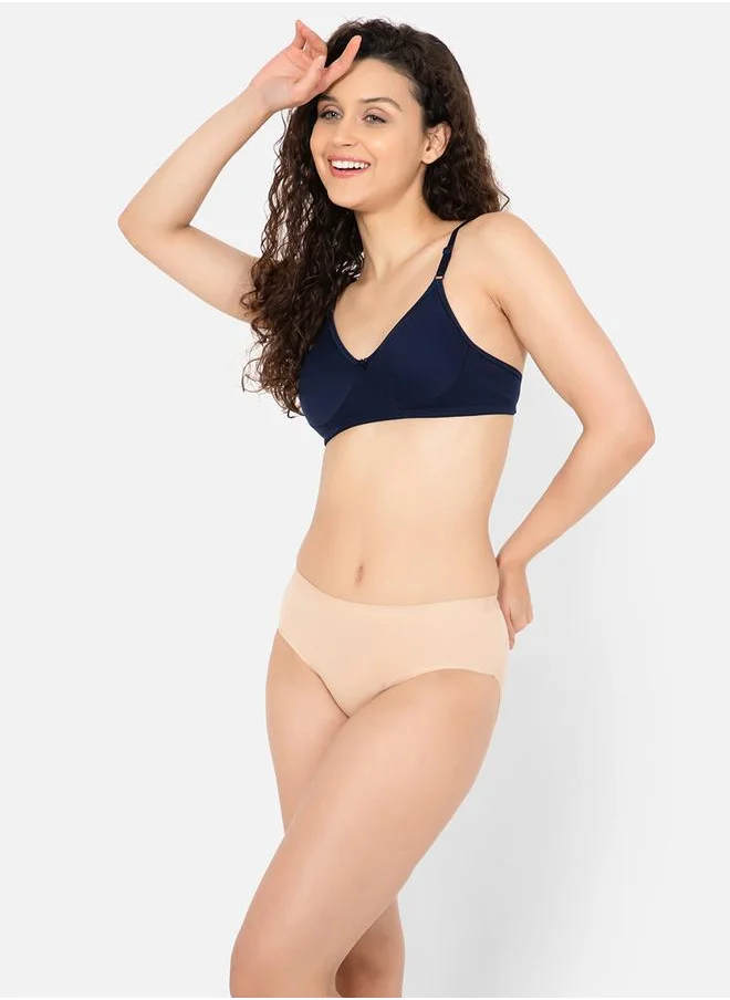 كلوفيا Clovia Women Pack of 3 Non-Padded Non-Wired Full Coverage Plain Bra