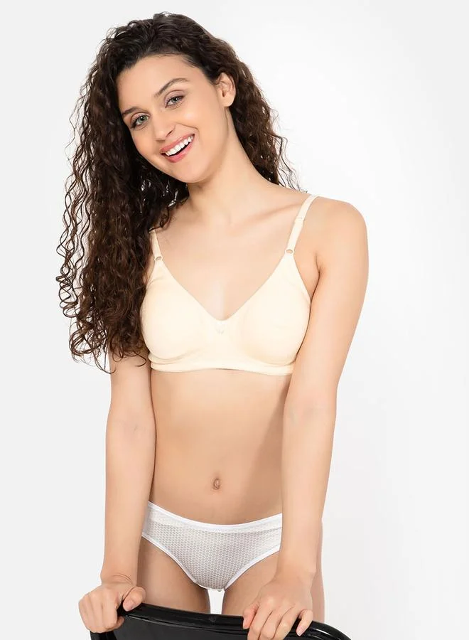 Clovia Clovia Women Pack of 3 Non-Padded Non-Wired Full Coverage Plain Bra