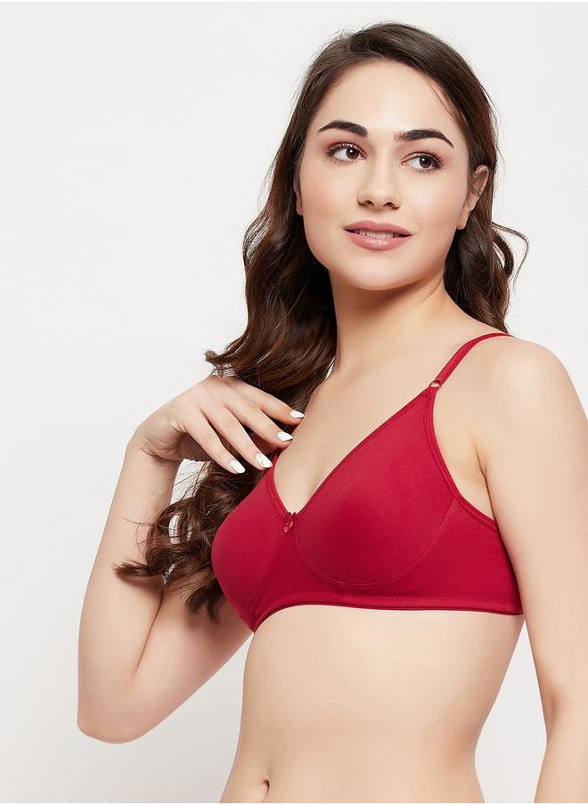 Clovia Clovia Women Pack of 3 Non-Padded Non-Wired Full Coverage Plain Bra  - Image 3