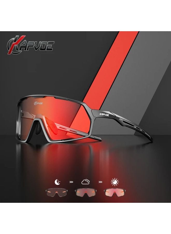 Photochromic Cycling Glasses Lightweight TR90 Frame Adjustable Nose Pads HD Lens Color 03 - Image 2
