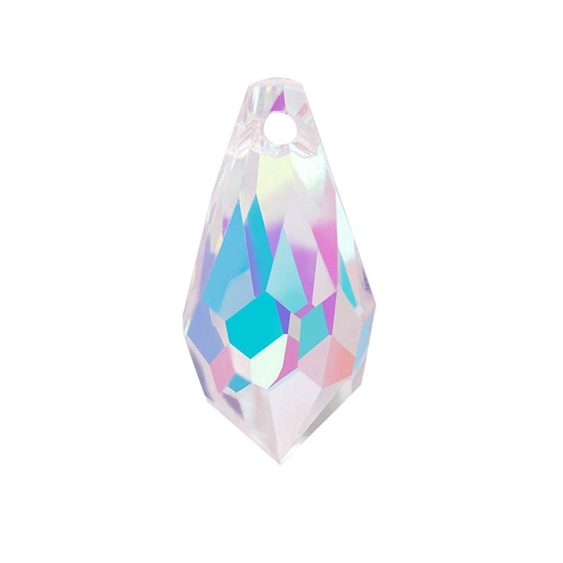 LONGWIN 72pcs AB Teardrop Crystal Beads 7x14mm Waterdrop Glass Beads for Jewelry Making Earrings Necklaces Bracelets
