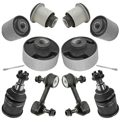 TRQ Front Suspension Kit Ball Joint Control Arm Bushing Sway Bar Stabilizer Link Compatible with 2004-2008 Acura TSX 2005-2007 Honda Accord - Image 1