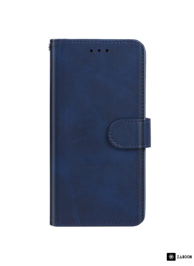 For Infinix Note 7 Lite Leather Phone Case(Blue)