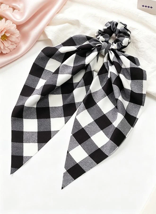 Take Two  Checkered Bow Hair Tie for Women | Best Price UAE