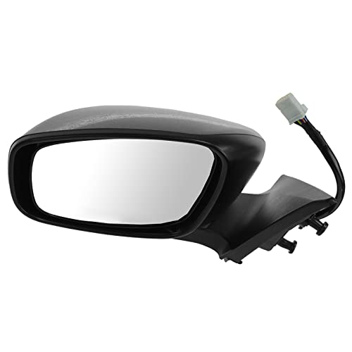 TRQ Driver Side Mirror Assembly Electric Adjustment Heated Memory Black Compatible with 2008-2013 INFINITI G37 2014-2015 Q60 IN1320114 - Image 2