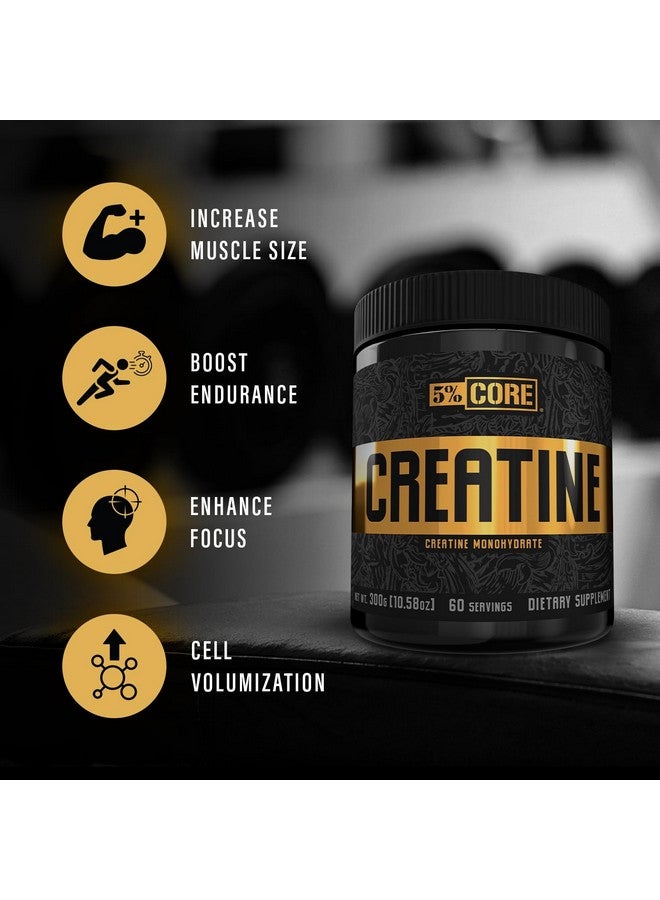 5% Nutrition Core Creatine | Micronized Creatine Monohydrate Powder | 5G, 5000mg, 60 Servings (Unflavored) - Image 4