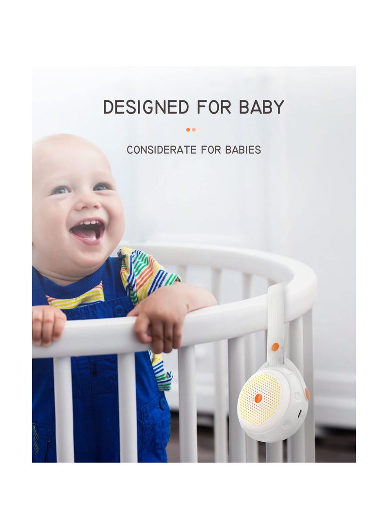 SOLARAE Portable White Noise Machine Baby, Sound Machine Baby with Nursery Night Light, 12 Soothing Sounds and USB Rechargeable Travel Baby, Child Lock, Baby Sound Machine for Adults Baby Sleeping - Image 4
