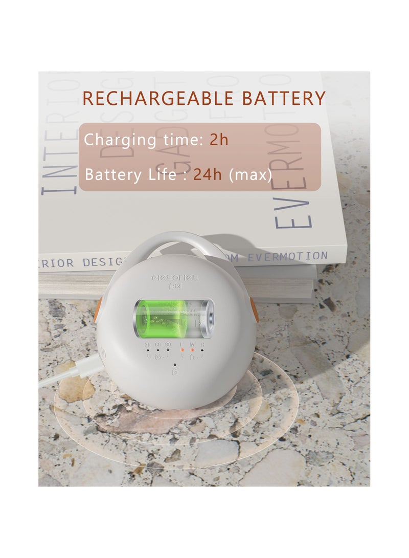 SOLARAE Portable White Noise Machine Baby, Sound Machine Baby with Nursery Night Light, 12 Soothing Sounds and USB Rechargeable Travel Baby, Child Lock, Baby Sound Machine for Adults Baby Sleeping - Image 2