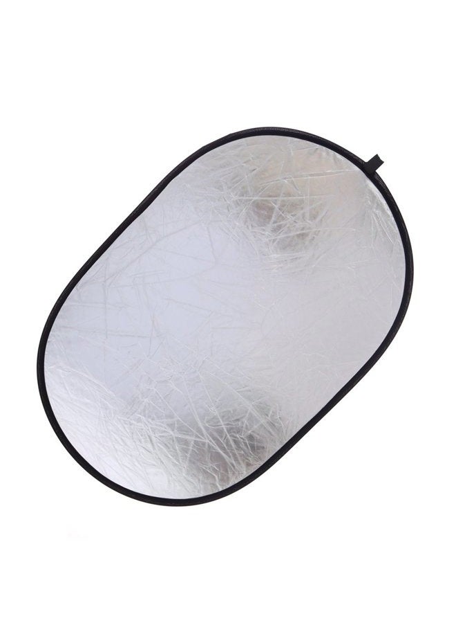 TRUMAGINE Collapsible 5-in-1 Oval Reflector 23"x35" / 60x90cm Multi-Disc Light Reflector - Translucent, Gold, Silver, Black and White - Image 4