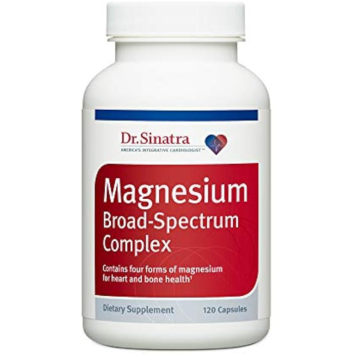Dr. Sinatra's Magnesium-Broad-Spectrum Complex with Magnesium Glycinate and Citrate for Healthy Blood Pressure Levels and Blood Flow (400 mg) - Image 1